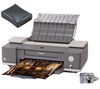 CANON Netzwerkdrucker PIXMA iX4000 + Fotopapier Premium - 240g/m² - 10x15 - 60 Blatt (Q1992A) + Fotopapier glänzend - 255g - A4 - 50 feuilles (131676)