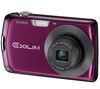 CASIO Exilim Zoom  EX-Z330 violett + Tasche Compact 11 X 3.5 X 8 CM Schwarz + SD Speicherkarte 2 GB