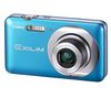 CASIO Exilim Zoom  EXILIM ZOOM EX-Z800 - Digitalkamera - Kompaktkamera - 14.1 Mpix - optischer Zoom: 4 x - unterstützter Speicher: SD, SDHC - Blau + Ultrakompakte PIX-Ledertasche + SDHC-Speicherkarte 4 GB