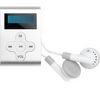 CLIP SONIC MP3-Player MP103 1 GB grau + USB-Ladegerät - weiß