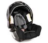 GRACO Autokindersitz Klasse 0+ Junior Baby Orbit + Anzug Zip'Up graubran/rosa-weiß gestreift - Größe 1 (0-4 Monate)