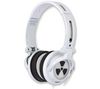 IFROGZ Kopfhörer EarPollution CS40 - Weiß + Audio-Verlängerungskabel 3,5-mm-Klinken-Stecker/Kupplung Stereo, 3 m