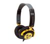 IFROGZ Kopfhörer EarPollution NervePipe - Hazard / BlackGold + Audio-Adapter 3,5-mm-Klinken-Kupp. - 6,3-mm-Klinken-St.