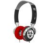 IFROGZ Kopfhörer EarPollution NervePipe - Hazard / ChromeBlack + Audio-Verlängerungskabel 3,5-mm-Klinken-Stecker/Kupplung Stereo, 3 m