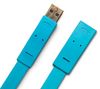 LACIE USB 2.0-Kabel Stecker/Buchse Flat Cables - 1,2 m - blau (130847)