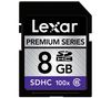 LEXAR SDHC-Speicherkarte Premium 8 GB 100x