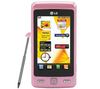 LG KP500 cookie rosa + Speicherkarte MicroSD 2 GB + Adapter SD
