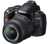 NIKON D3000 + Zoomobjektiv AF-S DX VR NIKKOR 18-55 mm f/3,5-5,6 + Digitaler Multimedia-Bilderrahmen 10,4