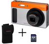 PENTAX Optio H90 Grau-Orange + Etui 50159 + 2 GB SD-Speicherkarte