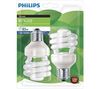 PHILIPS 2er Pack Energiesparlampen 15 W E27 Tornado Cool