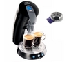 PHILIPS Kaffeemaschine Senseo HD7830/60 + Entkalker HD7006/00 + Wieder verwendbare Kaffeepads