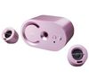 SONY Lautsprecher 2.1 SRS-D25 - rosa + .Audio Switcher Headset-Umschalter + Nachfüllpack mit 100 Feuchttüchern