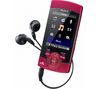 SONY Multimedia-Player NWZ-S544R 8 GB Rot + Ohrhörer Philips SBCHP400 + Audio-Adapter - Klinken-Doppelstecker - 1 x 3,5 mm Stecker auf 2 x 3,5 mm Buchse