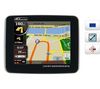 TAKARA GPS-Navigationssystem GP36 Europa + Zigarettenanzünder-Adapter /Netzadapter SKP-PWR-ADC + Hülle metallic-grau für Navisystem und 3,5
