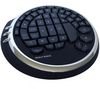 WOLFKING Gaming-Tastatur Warrior Gamepad - schwarz + Druckluftspray Gaming Duster (100 ml) + Mousepad CT medium 4mm schwarz