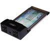 PCMCIA-Controller-Card 4 USB 2.0-Ports PCM-USB2 + USB Kabel 2.0 blau leuchtend - 1,8 m (USB180-BL)