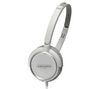 AUDIO-TECHNICA Kopfhörer ATH-FC700 - white + Audio-Adapter - Klinken-Doppelstecker - 1 x 3,5 mm Stecker auf 2 x 3,5 mm Buchse