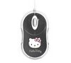 BLUESTORK Maus mit Kabelanschluss Bumpy Hello Kitty - grau + Mauspad Jersey Cloth - silber