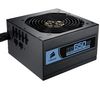 CORSAIR PC-Stromversorgung CMPSU-650HX 650W + Gehäuselüfter Neon LED 120 mm - Blau + Lüftersteuerung Modern-V schwarz