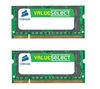 CORSAIR Speichermodul Value Select 2x 4 GB DDR2-800 PC2-6400 (VS8GSDSKIT800D2) + USB-Hub 4 Ports UH-10 + Intuix Netzwerkkarte