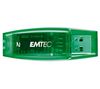 EMTEC USB-Stick USB 2.0 C400 2 GB - Grün + USB 2.0-4 Port Hub