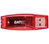 EMTEC USB-Stick USB 2.0 C400 4 GB - Rot + Gas zum Entstauben aus allen Positionen 250 ml
