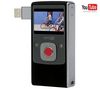 FLIP Mini-Camcorder Ultra HD - schwarz + Nylon-Etui TBC-302 + Ladegerät für Zigarettenanzünder USB Black Velvet