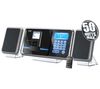 H&B Micro-Anlage CD/MP3/USB/iPod und iPhone HF-430i + Ladegerät 8H LR6 (AA) + LR035 (AAA) V002 + 4 Akkus NiMH LR6 (AA) 2600 mAh