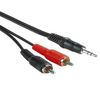 HAMA Audio-Kabel 3,5-mm-Klinken-Stecker - 2 Cinch-Stecker, 2 m