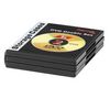 DVD-Doppel-Leerhülle mit Folie, 3er-Pack, Schwarz