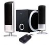 HERCULES Lautsprechersystem XPS 2.1 20 + Spender EKNLINMULT mit 100 Feuchttüchern + Reinigungsschaum für Bildschirm und Tastatur 150 ml