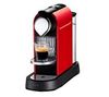 KRUPS Espressomaschine Nespresso Citiz XN7006  - Flame Red + Entkalker 250ml + 2er Set Espressogläser PAVINA 4557-10 + Dosierlöffel