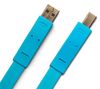 LACIE USB 2.0-Kabel A männlich zu B Flat Cables - 1,2 m - blau (130845)