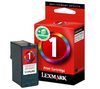 LEXMARK Tintenpatrone N° 1 - Farbe + USB-Kabel A männlich / B männlich 1,80m