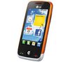 LG GS290 Cookie Fresh weiß/orange + Bluetooth-Freisprecheinrichtung fürs Auto Blue Design + Speicherkarte Micro SD HC 4 GB + SD-Adapter + Universal-Ladegerät Premium