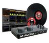 DJ-Remix/Produktions-System DJ Torq Connectiv mit Kontroll-Vinyl-Platten und CDs  + Kopfhörer HD 515 - Chrom