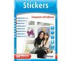 MICRO APPLICATION Transparentes Sticker-Papier DIN A4 - 8 Blatt