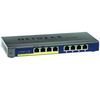 NETGEAR 8-Port Gigabit Switch ProSafe, darunter 4 x PoE - GS108P-100EUS + Gedrehtes Ethernet Patchkabel Kategorie 5 RJ-45 - 1.00m + PCI Karte Ethernet Gigabit DGE-528T
