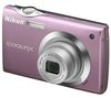 NIKON Coolpix  S4000 bonbon-rosa + Ultrakompaktes Etui 9,5 x 2,7 x 6,5 cm + SDHC-Speicherkarte 4 GB