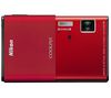Coolpix  S80 - Rot + Tasche Compact 11 X 3.5 X 8 CM Schwarz + SDHC-Speicherkarte 8 GB + Akku EN-EL10-kompatibel
