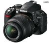 NIKON D3100 + objectif AF-S DX 18-55 VR + Rucksack Expert Shot Digital - Schwarz/Orange + SDHC-Speicherkarte 16 GB