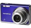 OLYMPUS FE-5020 Meeresblau + Lederetui Pix - blau + Speicherkarte xD 2 GB Typ M+ + Akku Li-42B-kompatibel