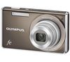 OLYMPUS FE-5030 Indium Gray + Ultrakompakte PIX-Ledertasche + SDHC-Speicherkarte 8 GB + Akku Li-42B-kompatibel