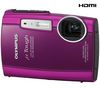 OLYMPUS µ[mju:]  TOUGH-3000 - Hot Pink + Ultrakompaktes Etui 9,5 x 2,7 x 6,5 cm + SDHC-Speicherkarte 8 GB