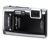 µ[mju:]  Tough-6020 - schwarz + Ultrakompakte PIX-Ledertasche + SDHC-Speicherkarte 8 GB