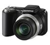 OLYMPUS SP-600 UZ - Schwarz + Kameratasche für Bridgekameras 13 X 11 X 10 CM + SDHC-Speicherkarte 8 GB + Ladegerät 8H LR6 (AA) + LR035 (AAA) V002 + 4 Akkus NiMH LR6 (AA) 2600 mAh