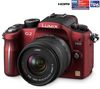 PANASONIC Lumix  DMC-G2K Rot + Objektiv 14-42 mm + Kameratasche für Bridgekameras 13 X 11 X 10 CM + SDHC-Speicherkarte 16 GB  + Lithium-Ionen-Akku DMW-BLB13E