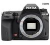 PENTAX K-5 - Digitalkamera - SLR - 16.28 Mpix - nur Gehäuse - unterstützter Speicher: SD, SDHC + Rucksack Expert Shot Digital - Schwarz/Orange + SDHC-Speicherkarte 16 GB  + Akku D-LI90
