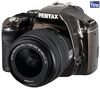 PENTAX K-x - Braun + Objektiv DA L 18-55 mm f/3,5-5,6 + Tasche Reflex 15 X 11 X 14.5 CM + SDHC-Speicherkarte 16 GB  + Ladegerät 8H LR6 (AA) + LR035 (AAA) V002 + 4 Akkus NiMH LR6 (AA) 2600 mAh