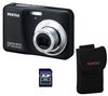 PENTAX Optio E90 schwarz + Etui + SD-Speicherkarte 2 GB